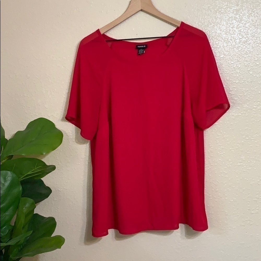 Torrid | chiffon dolman sleeve top